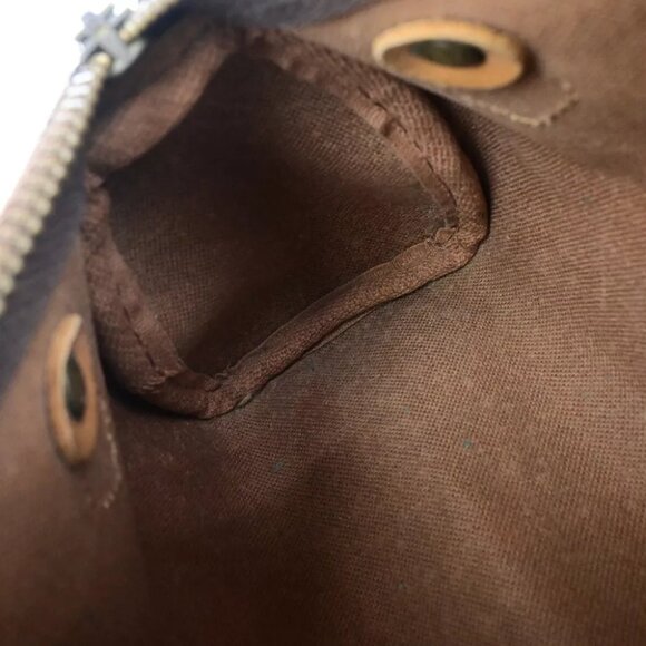 AUTHENTICITY GUARANTEED LOUIS VUITTON Mini Speedy Hand Bag Monogram Leather - Picture 9 of 14